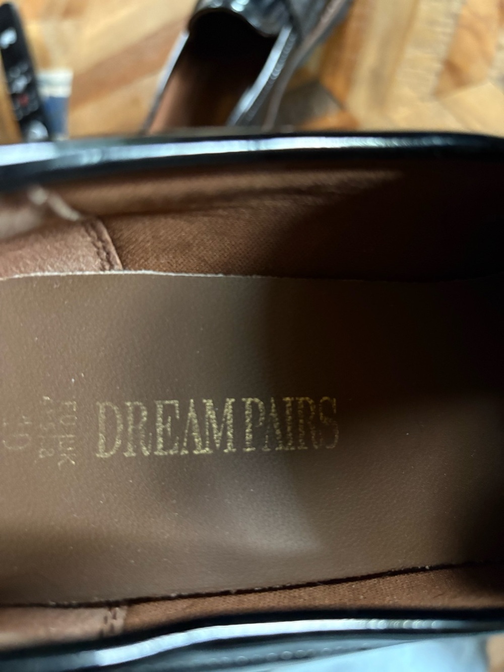 Dream Pairs Black Vegan Patent Leather Penny Loafers - Picture 7 of 9